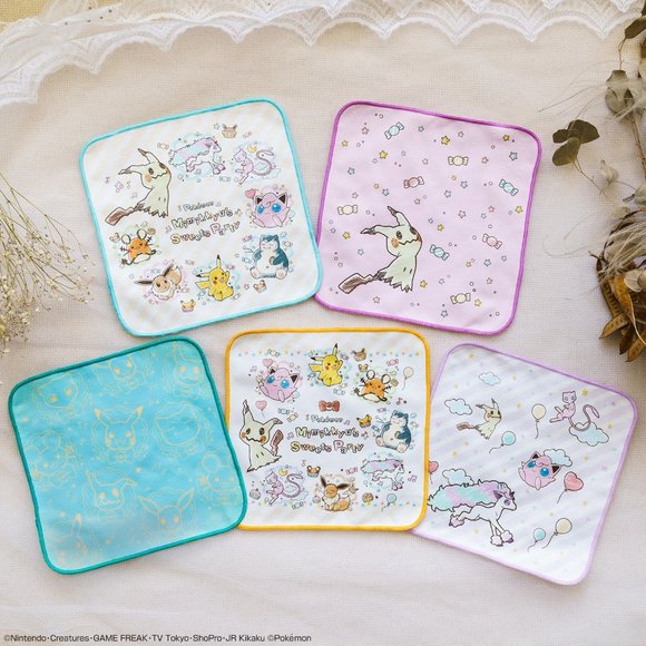 Mimikyu's Sweets Party microfiber cloth / hand towel - Yellow - Picture 3 of 7